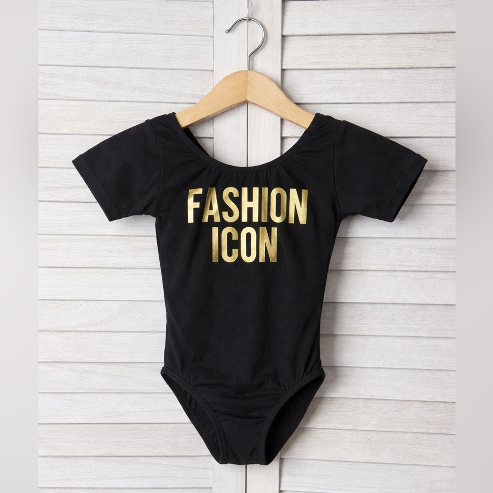 Fashion Icon Leo Size 2/3 Black Gold Graphic Toddler Dance Costume Small Shop